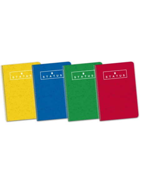 Cuaderno Status Espiral Fº 215X310 80H 70G 4X4/M T.Dura 400088607 400088607 - Pack de 5 unidades